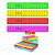 50568 Линейка пластиковая ErichKrause Neon Solid, 15см, ассорти (в коробке-дисплее по 44 шт)