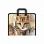 48704 Папка на молнии пластиковая с ручками ErichKrause® Wild Cat, A4+ (в пакете по 4 шт.)