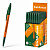 63092 Ручка шариковая ErichKrause Slender Stick Orange 0.7, Super Glide Technology, цвет чернил зеленый (в коробке по 50 шт.)