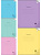 48-1344 Тетрадь КЛЕТКА 48л. цвет.пласт.обл. plastic cover ПАСТЕЛЬ (48-1344) ассорти 5 цветов