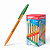 43197 Ручка шариковая ErichKrause R-301 Stick Orange 0.7, цвет чернил зеленый (в коробке по 50 шт.)